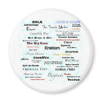 New Orleans Refrigerator Magnets