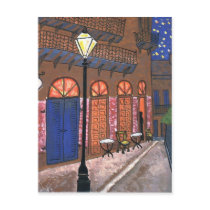 New Orleans Night Cafe Post Card