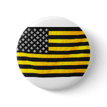 New Orleans NOLA Black and Gold American USA Flag Pin