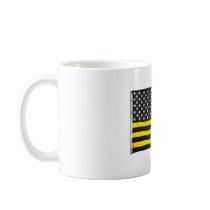 New Orleans NOLA Black and Gold American USA Flag Mug
