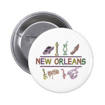 New Orleans Pinback Button