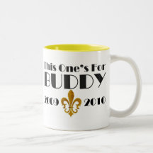 NEW ORLEANS SAINTS SUPERBOWL 2010 COFFEE MUGS