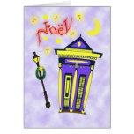 New Orleans Shot Gun House Noël Greeting Card
