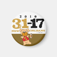 New Orleans Show Off the Score 31-17 Magnet
