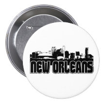 New Orleans Skyline Pin