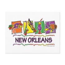 NEW-ORLEANS-SQUARES-eps copy Postcard