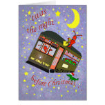 New Orleans Street Car and Crawfish Christmas Greeting Cards