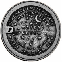 New Orleans Water Metre Cover Replica Acrylic Cut Outs