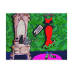 New Red Dress ~  Postcard / Invitation