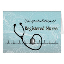New RN Registered Nurse Congratulations Card