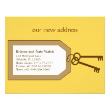 New Set of Keys Moving Announcement