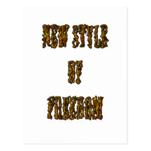 New Style Of Freedom Gold mode Postcards