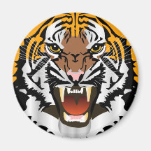 NEW TIGER HEAD FRIDGE MAGNET