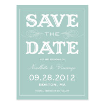 NEW VINTAGE | SAVE THE DATE ANNOUNCEMENT POST CARD