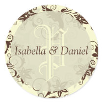 New Wedding Monogram Envelope Seals