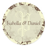 New Wedding Monogram Envelope Seals stickers