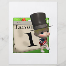 New Year Calendar Personalized Flyer