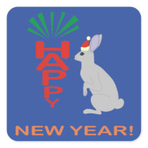 New Year Collection With Rabbit Custom Sticker