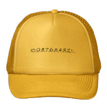 New Year Countdown Mesh Hats