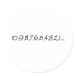 New Year Countdown stickers