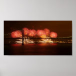 New Year Firework Lisbon Poster