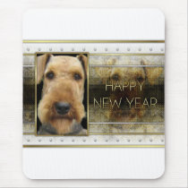 New Year - Golden Elegance - Airedale