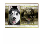 New Year - Golden Elegance - Siberian Husky t-shirts