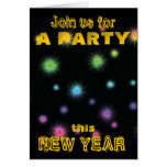 "New Year" holiday party Greeting Cards