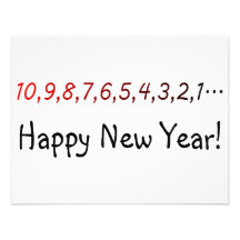 New Years Count Down Personalised Invitation