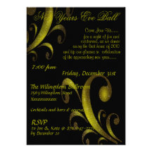 New Years Eve Ball Invitation