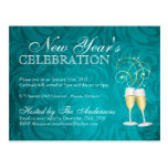 New Years Eve Party Invitations Postcards