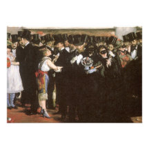 New Year's Eve Party, Masked Ball Opera by Manet Invitation