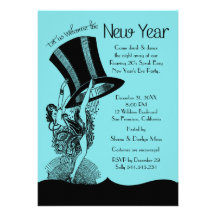 New Year's Eve Roaring 20's Party Custom Invitation