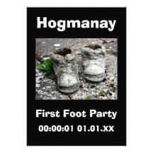 New Years Eve Scottish Hogmanay Party 20xx Personalised Invitations