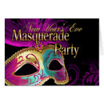 New Year's Eve Venetian Masquerade (purple) cards