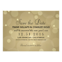 New Year's Eve Wedding Save the Date | Flat Card Personalised Invites
