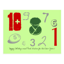 New Year's Greetings Postcard