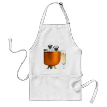 New Years pugs Apron