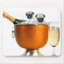 New Years pugs Mousepad