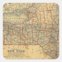 New York 5 Square Sticker