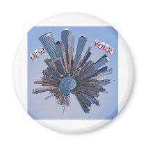 new york ammonite fridge magnet