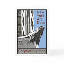New York Art Deco - Chrysler Building Eagle Greeting Card