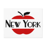 New York Art Deco With 2-Colour Apple, Sliced Postcard