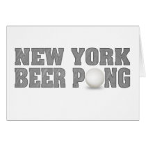 New York Beer Pong Greeting Card