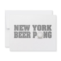 New York Beer Pong Custom Invite