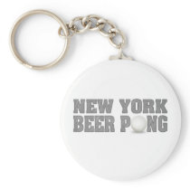 New York Beer Pong Key Chains