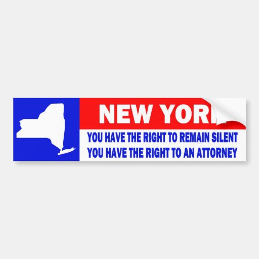 NEW YORK BUMPER STICKER Zazzle