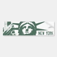 New York Bumper Sticker Statue of Liberty Stickers