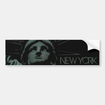 New York Bumper Sticker Statue of Liberty Stickers