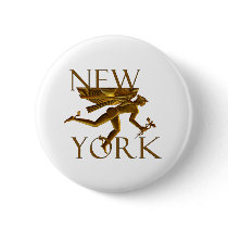 New York Pinback Button